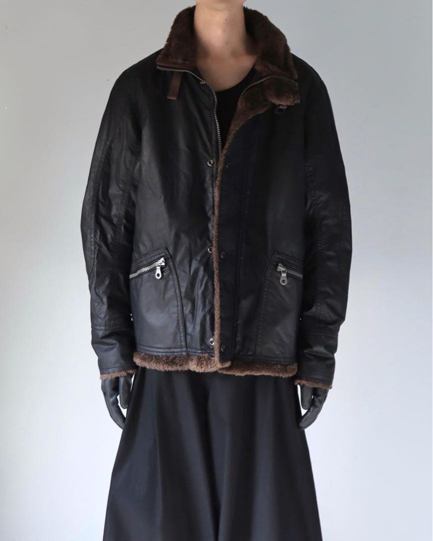 00s archive ファーフライトジャケット 黒色 テック noill