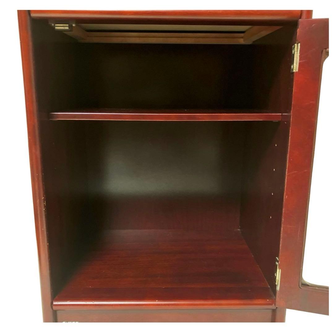 カリモク ガラス キャビネット サイドボード 電話台 花台 飾り棚