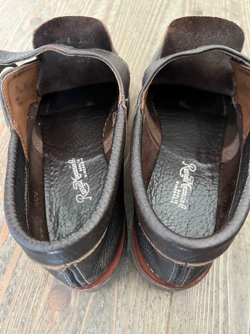 ラッセルモカシン モンクストラップ モカシン