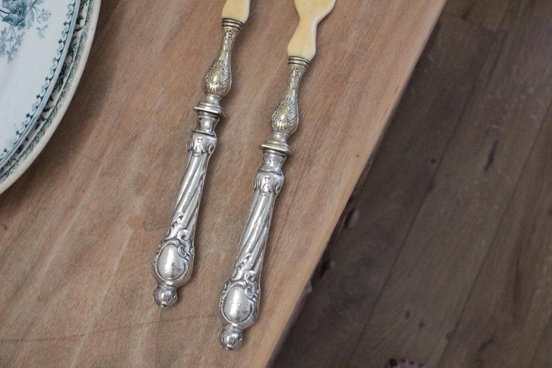 サラダサーバー/シルバースプーン&フォーク2本セット