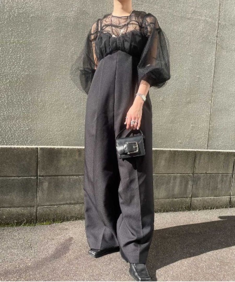 ＊美品＊アメリ NET TULLE TOP LAYERED ROMPERS
