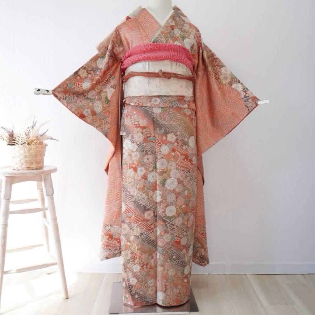 【semiさま専用】振袖　フルセット378　5点セット　正絹 すべて正絹