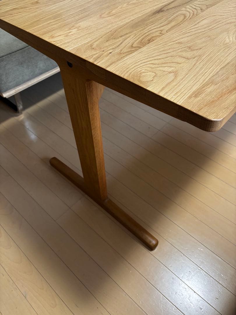 【美品】無印良品 オーク材　ダイニング　リビングテーブル130×70×65cm