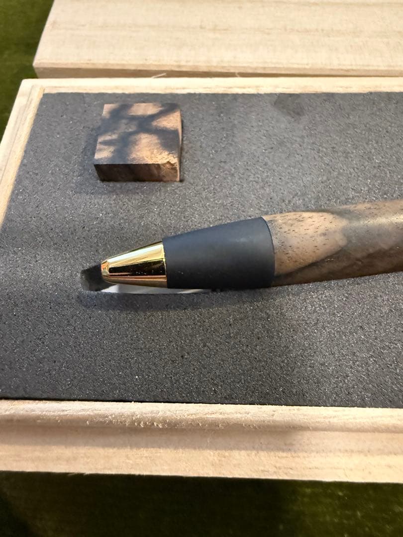 野原工芸 特上黒柿 ボールペン スタンダード ゴールド SANZOクリップ