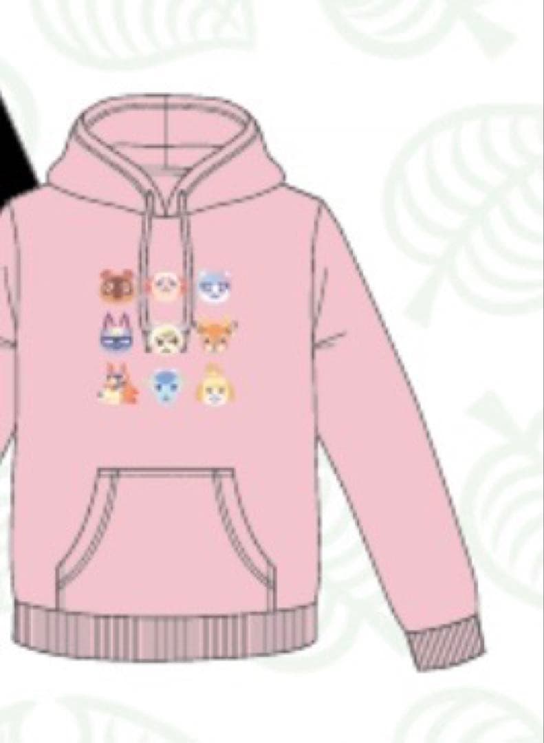 あつまれどうぶつの森　パーカー　集合　新品　Lサイズ　ピンク　あつ森　アパレル