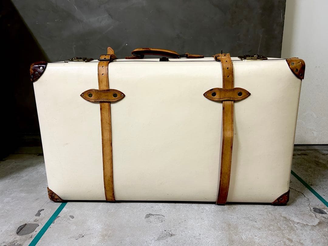 【定価45万円程】◆グローブトロッター人気のアイボリー/革バンド破れ