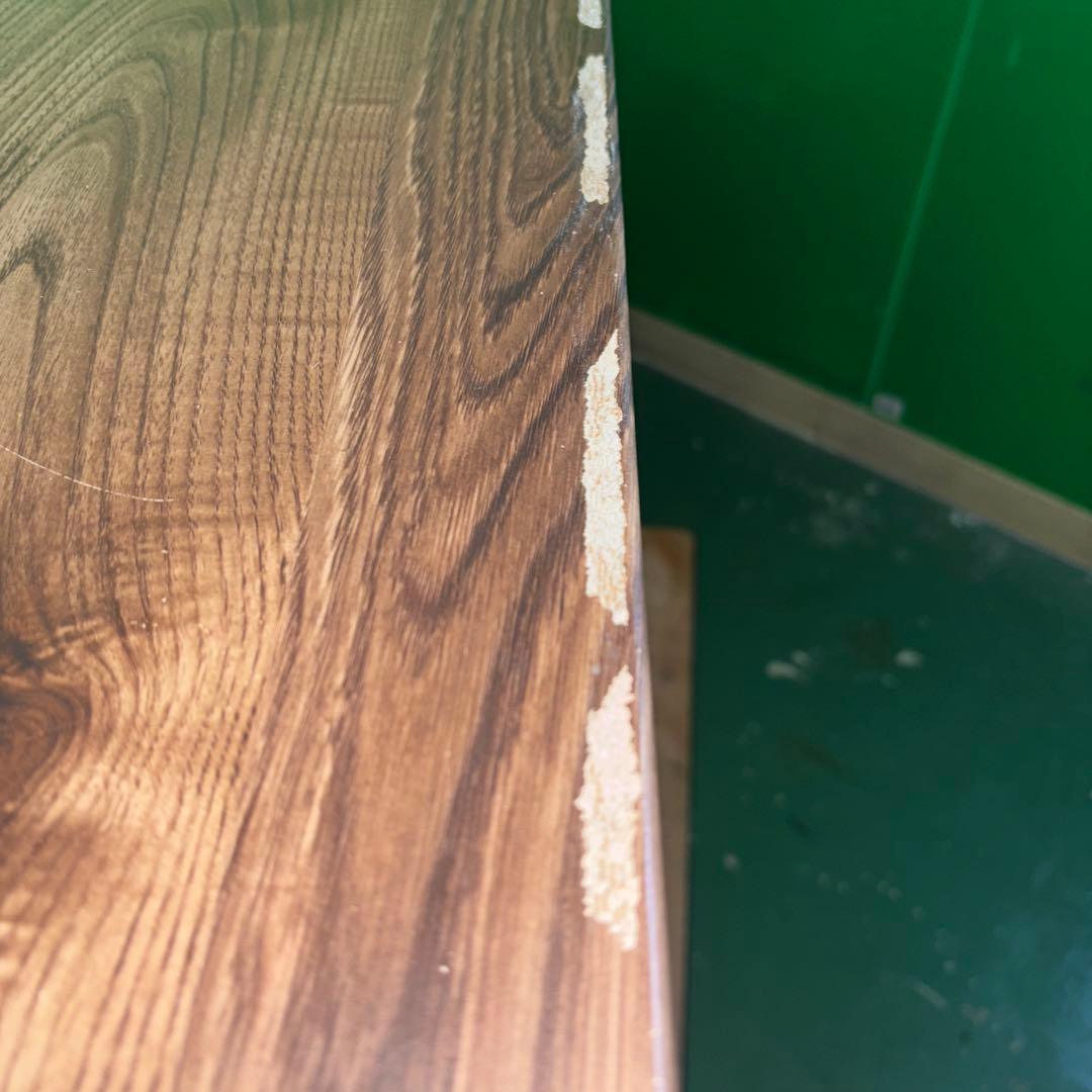 大型オープンラック 黒と木目調