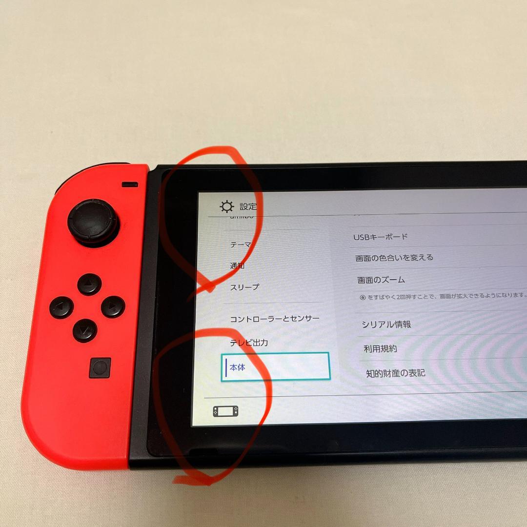 Nintendo Switch 本体・ケーブル　若干難あり