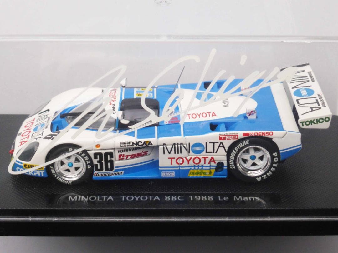 直筆サイン入り MIMOLTA TOM'S 88C LE MANS 1988