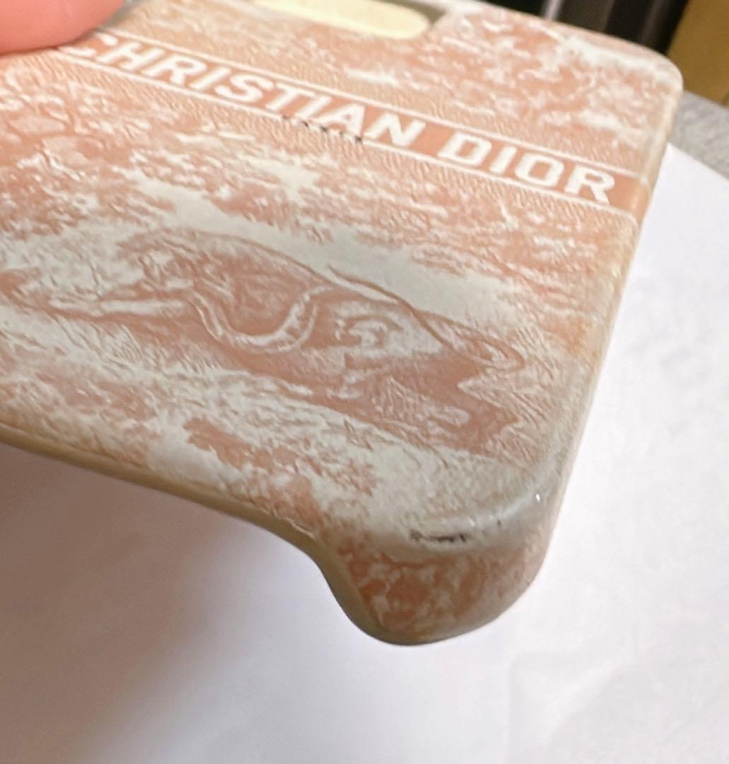 クリスチャンディオール ピンクベージュ トワルドジュイ柄 iPhoneケース