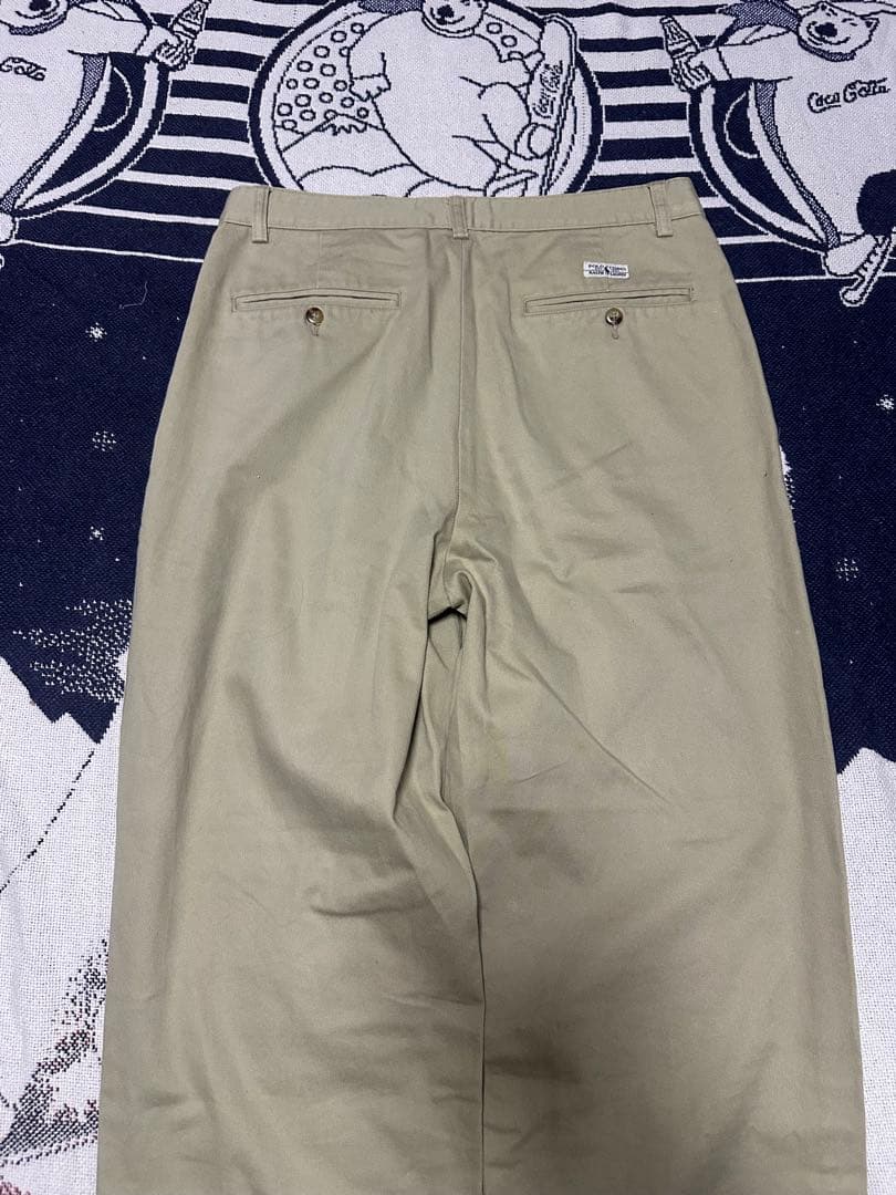 90s usa製 polo Ralph Lauren チノパン　ベージュ　ワイド