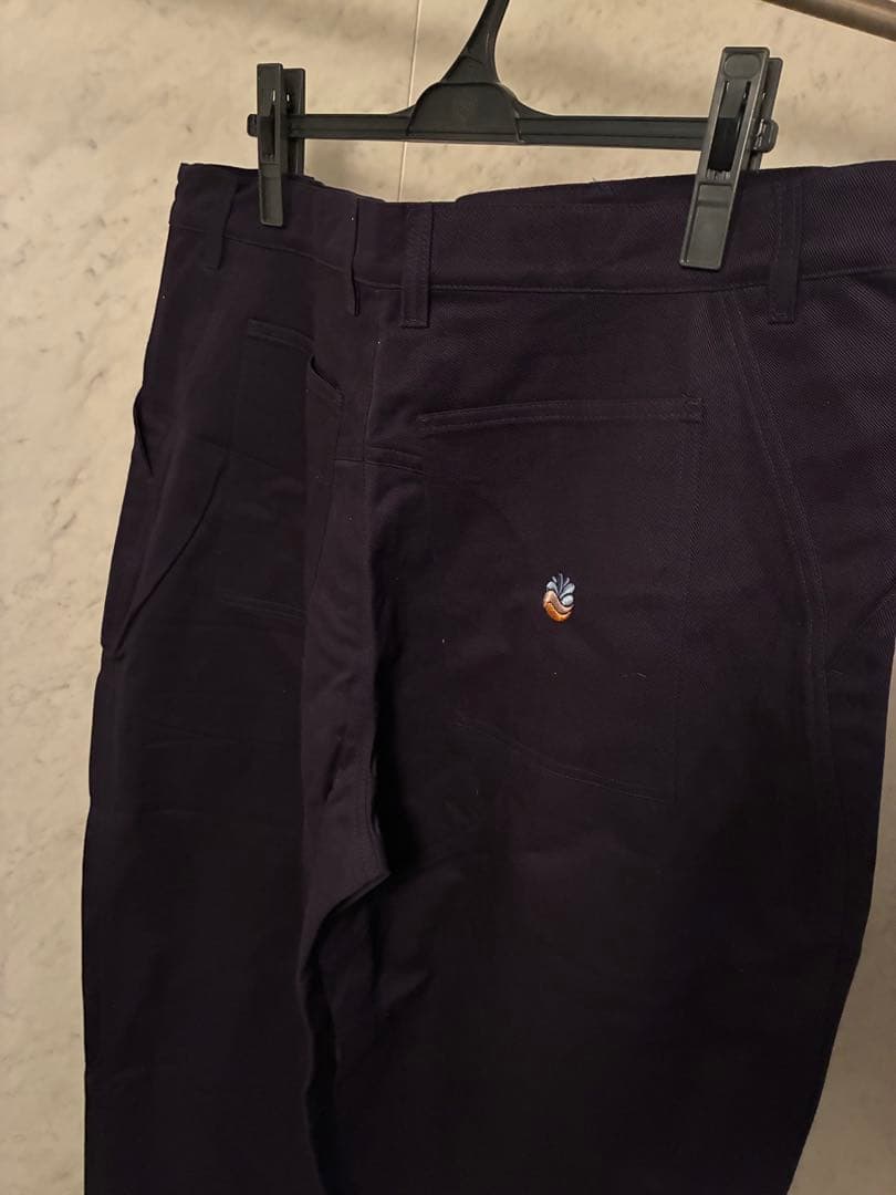90’s UK//deadstock/コットンツイルパンツ/ネイビー