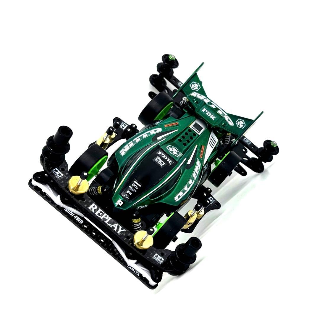 ミニ四駆完成品◎タミヤ　デュアルリッジ B-MAX ストッククラス　グリーン