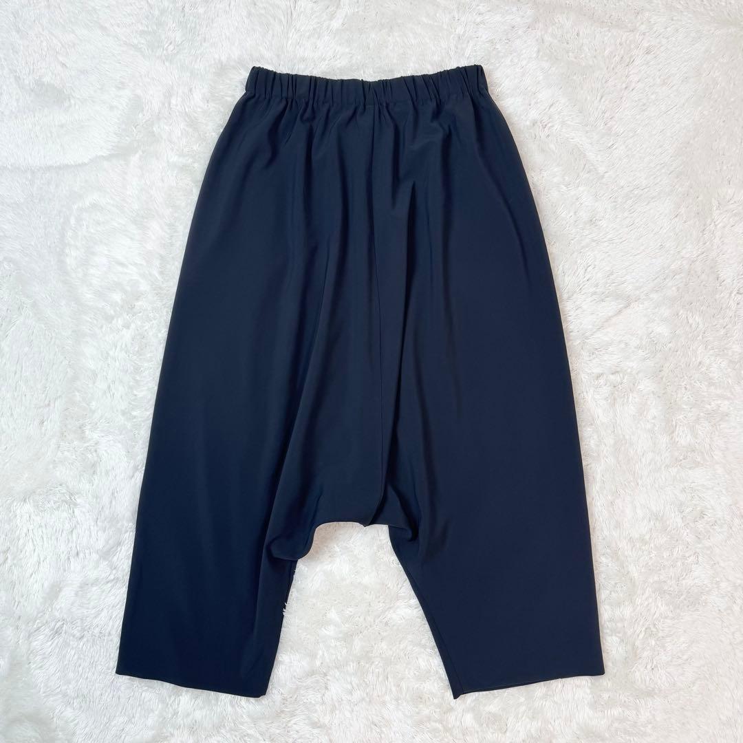 【極良品】ミズイロインド　定番サルエルパンツ　ネイビー　2 ゴム　ストレッチ