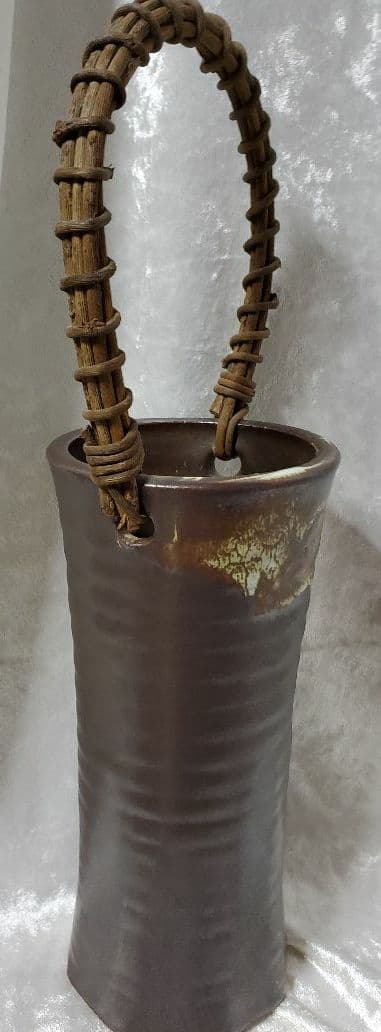 備前焼　花器　長太郎