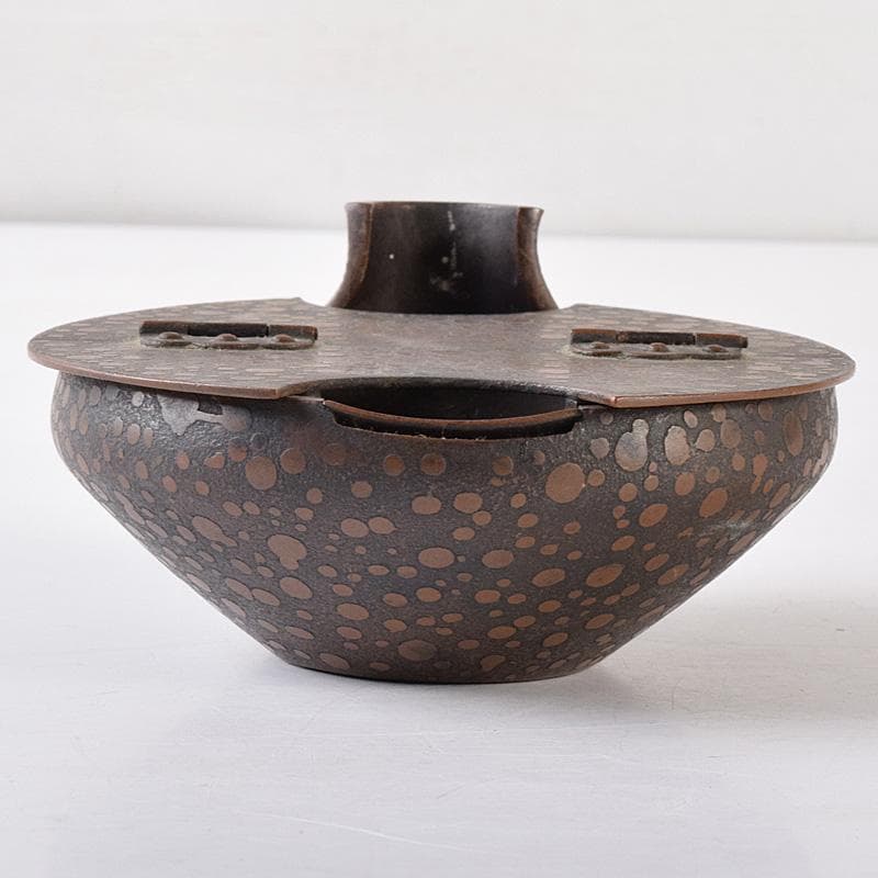 古民具　古銅製　行燈灯芯入れ　C　R8113