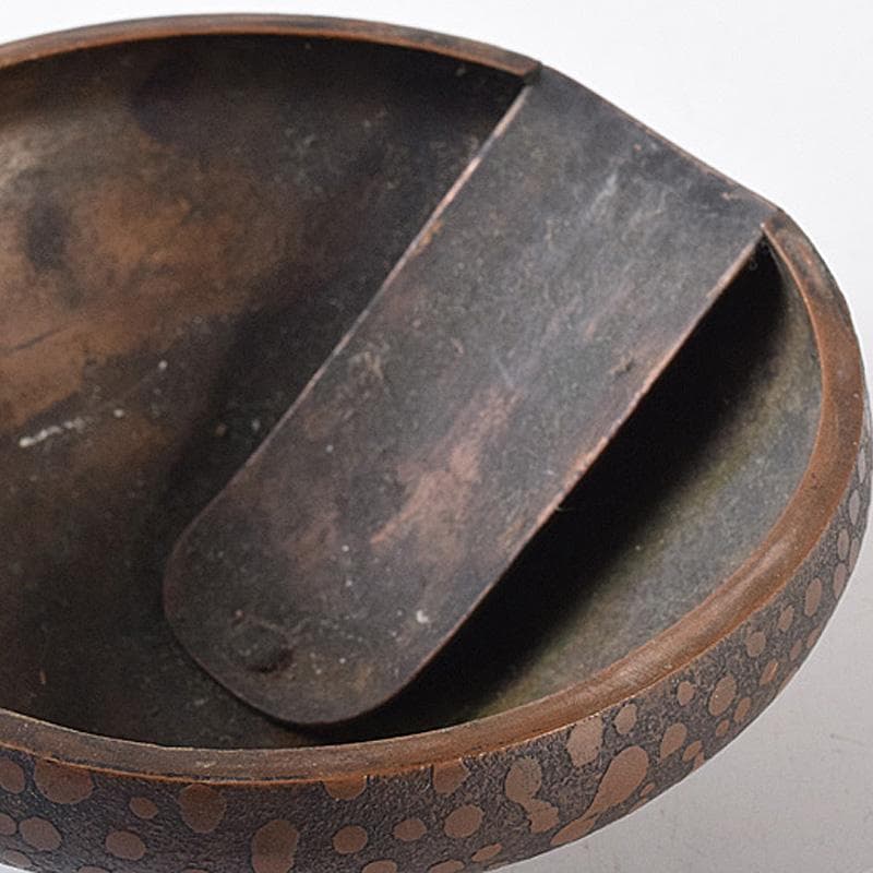 古民具　古銅製　行燈灯芯入れ　C　R8113