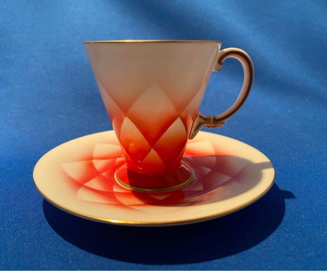 オールドノリタケ ボーンチャイナ デミタスカップ＆ソーサー 1客