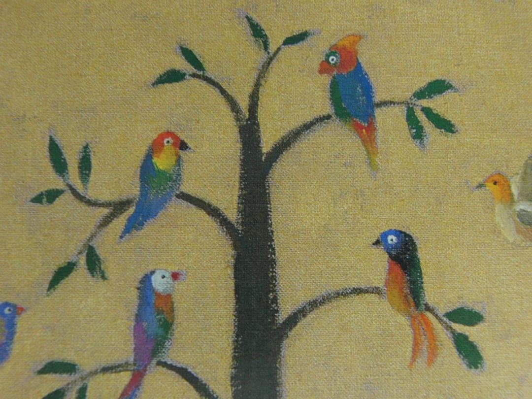 小杉小二郎、【聖なる小鳥達I-聖書物語-】、希少な額装用画集より