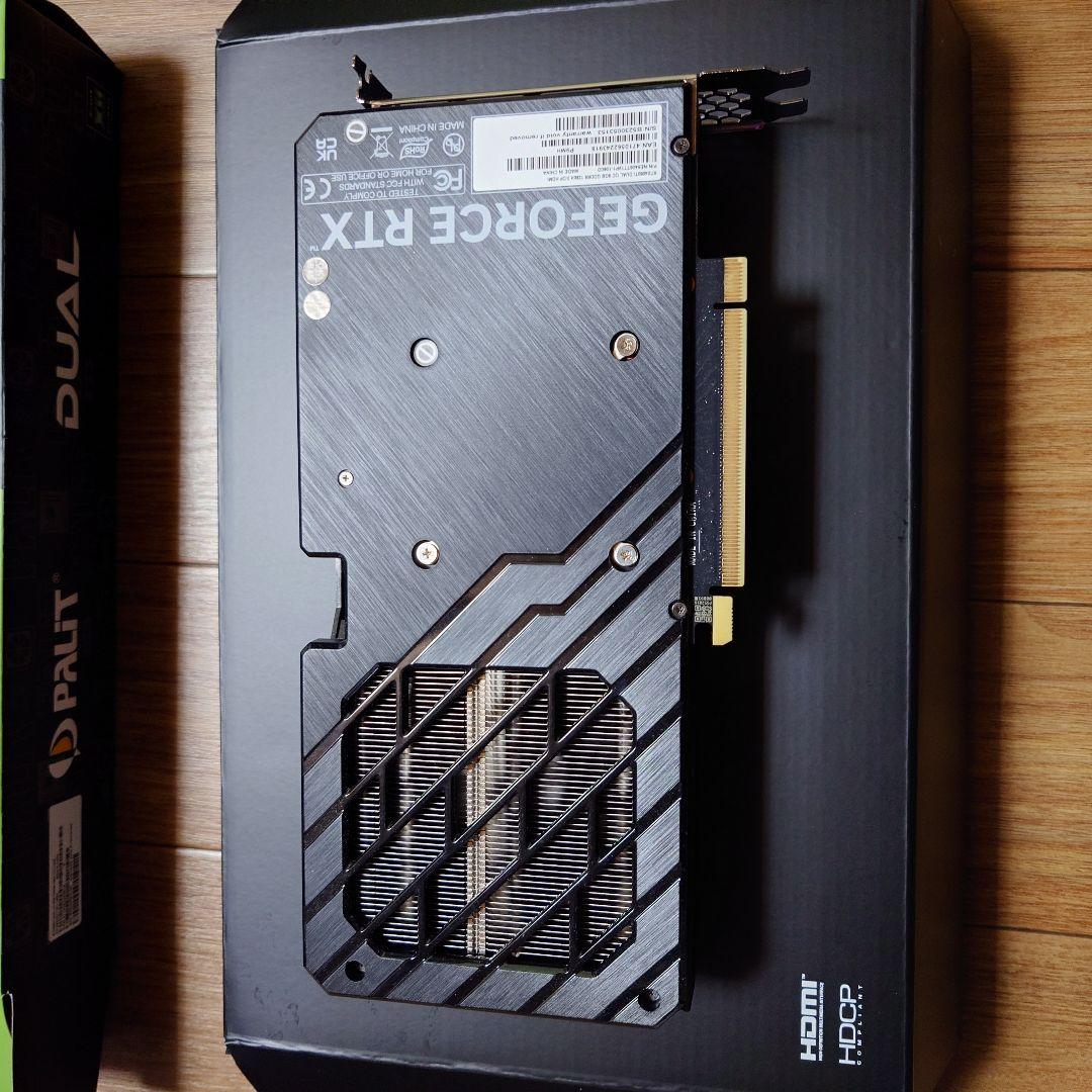 極美品　PALIT GEFORCE RTX 4060 Ti 8GB