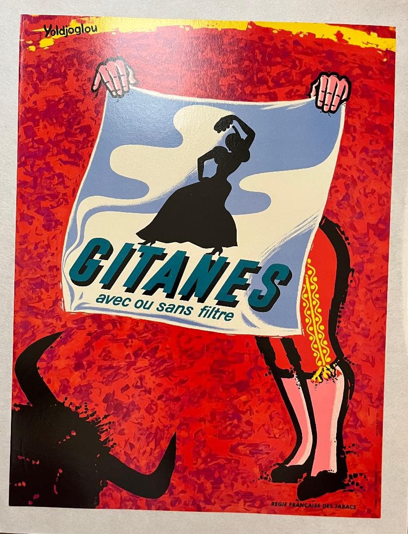 Gitanes by Yoldjoglou 1960s リトグラフ
