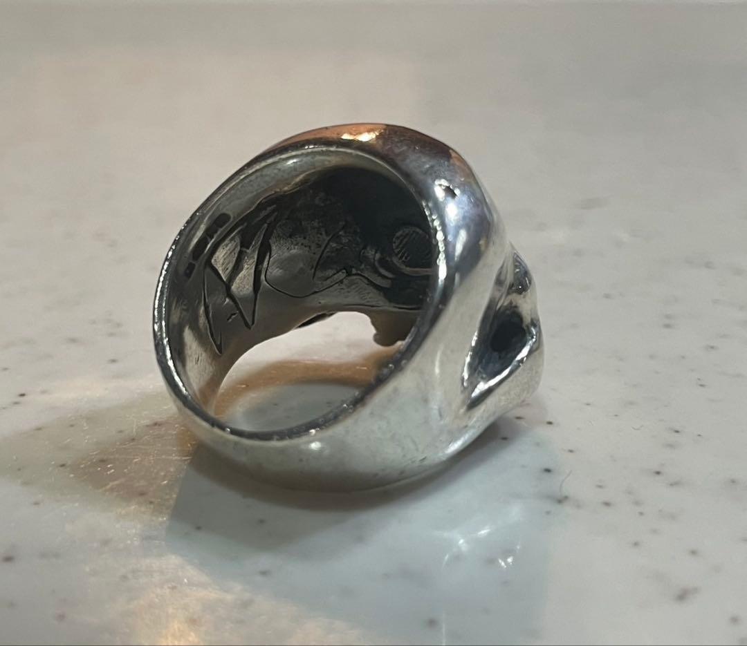 クレイジーピッグ　キースリング　スカルリング　19号　シルバー