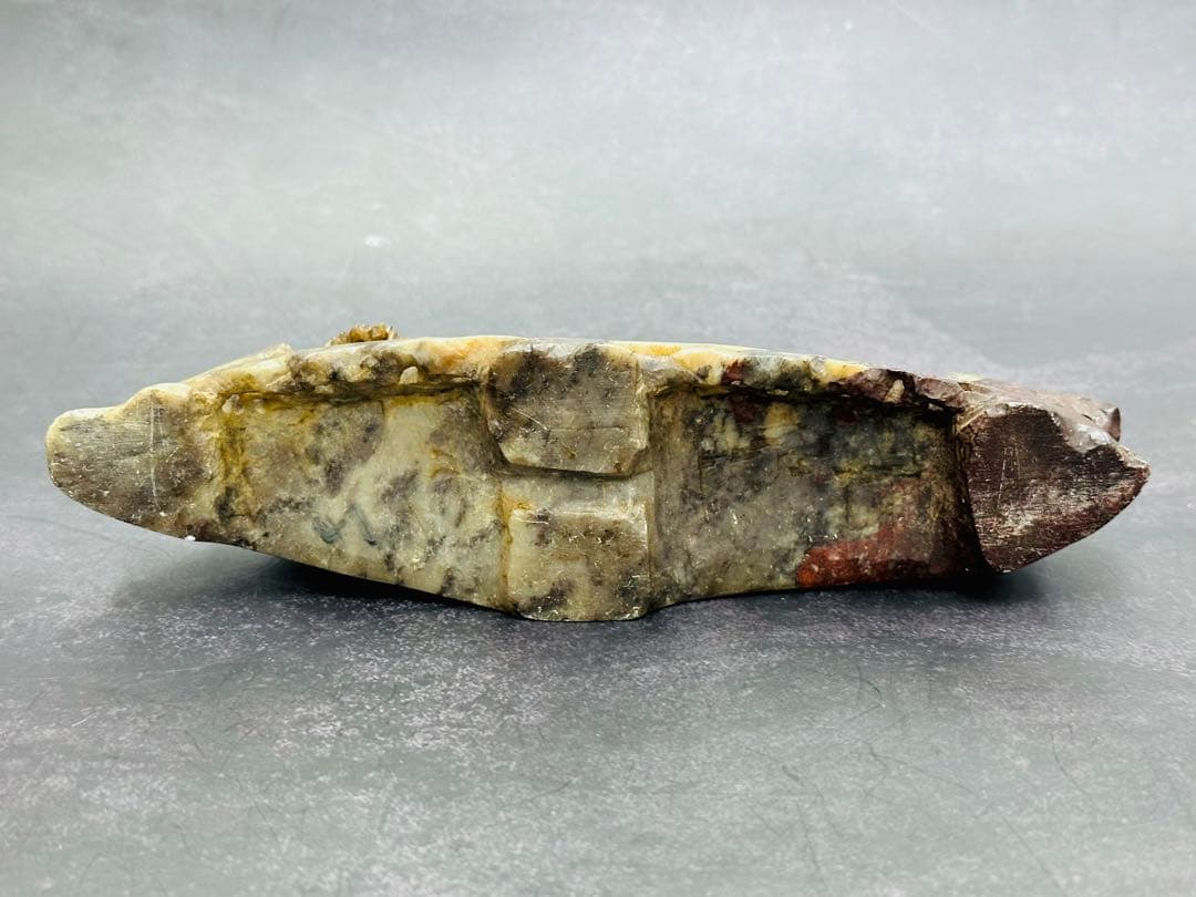 【⭐️稀少❣️美品⭐️】中国美術　寿山石　山水透かし掘り　細密彫刻