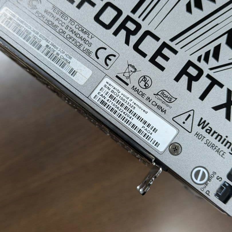 グラフィックボード・グラボ・ビデオカード PALIT GeForce RTX 3090 GameRock