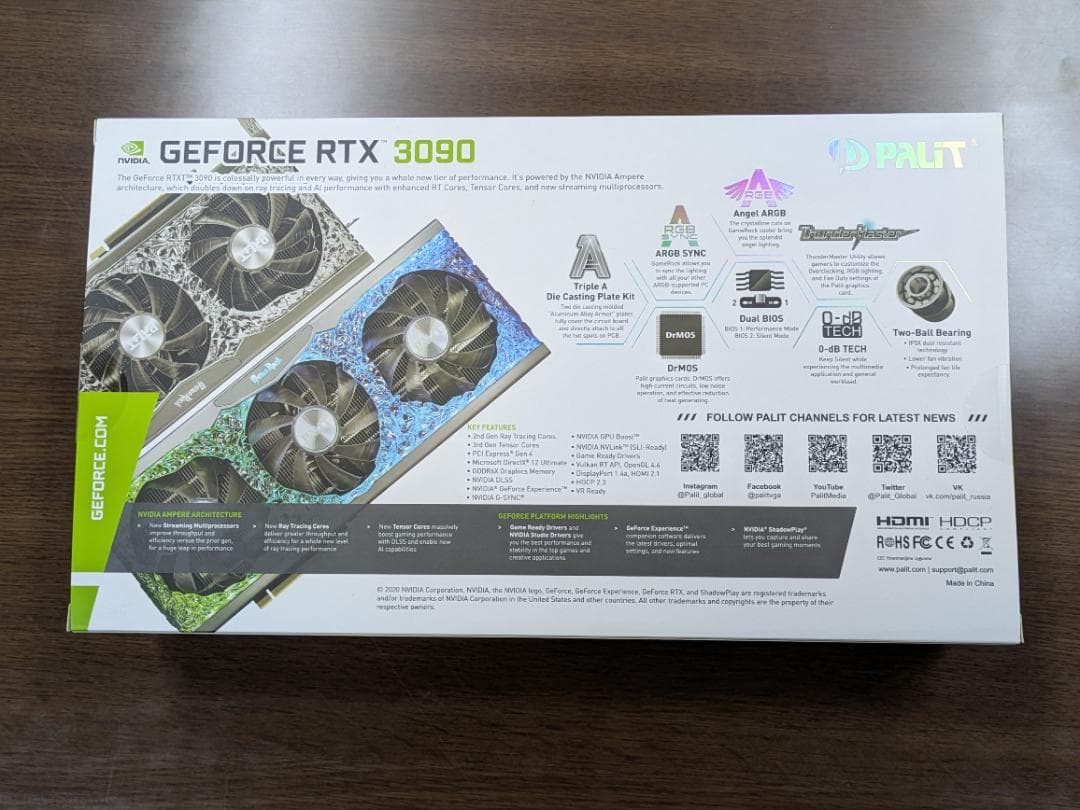 グラフィックボード・グラボ・ビデオカード PALIT GeForce RTX 3090 GameRock