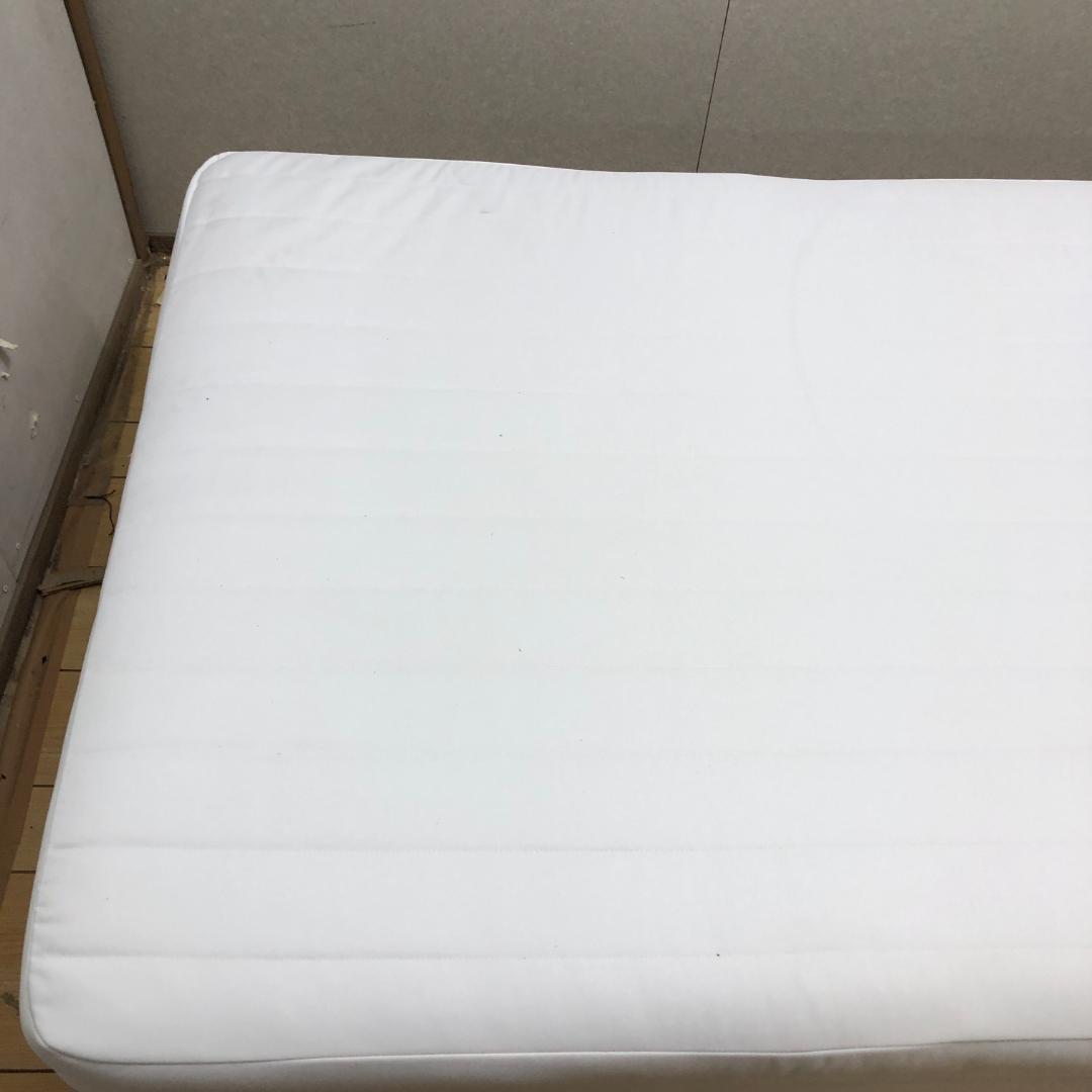 送料無料　無印良品 脚付きマットレスベッド シングル 白 250723-9