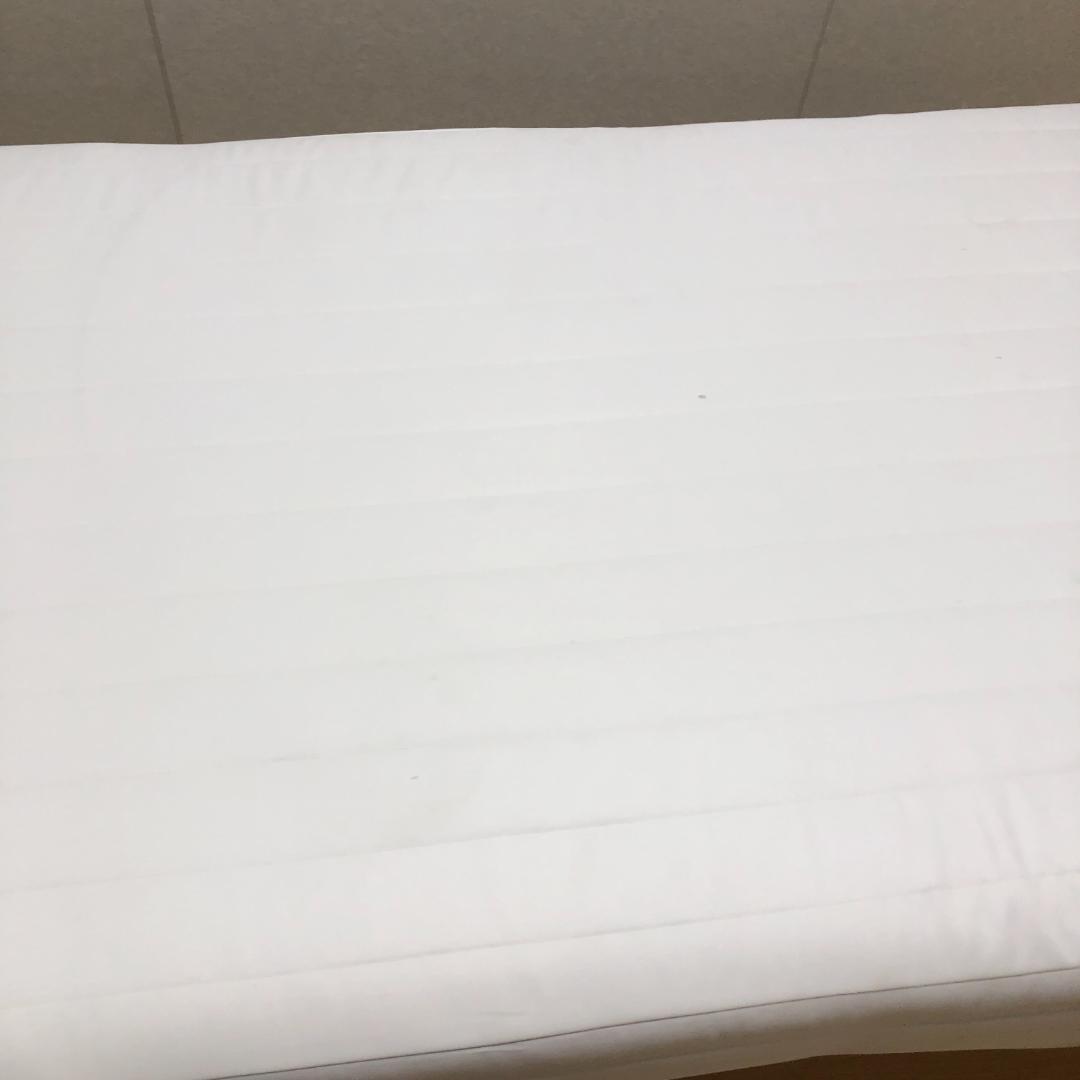 送料無料　無印良品 脚付きマットレスベッド シングル 白 250723-9
