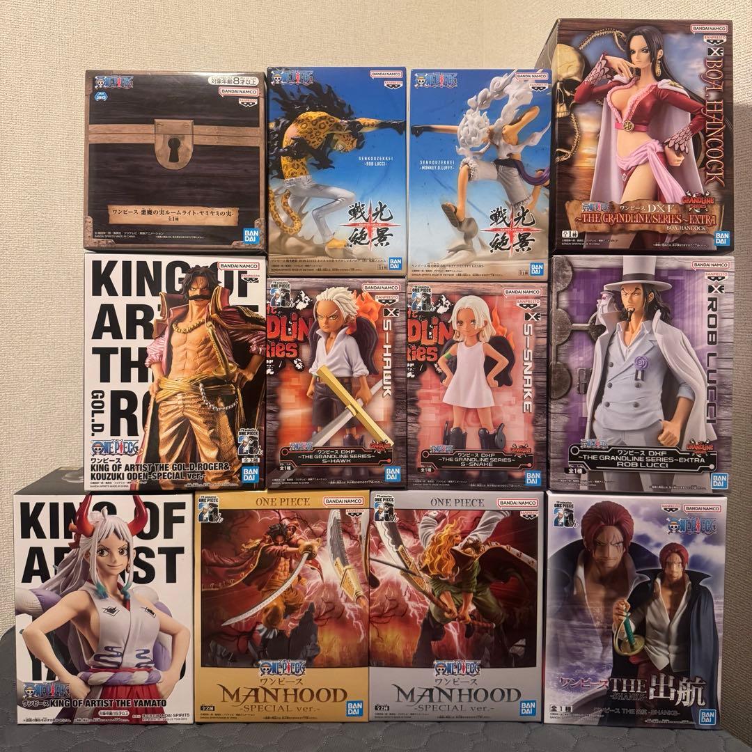 プライズ　フィギュア＋ルームライト　ワンピース　12種まとめ売り