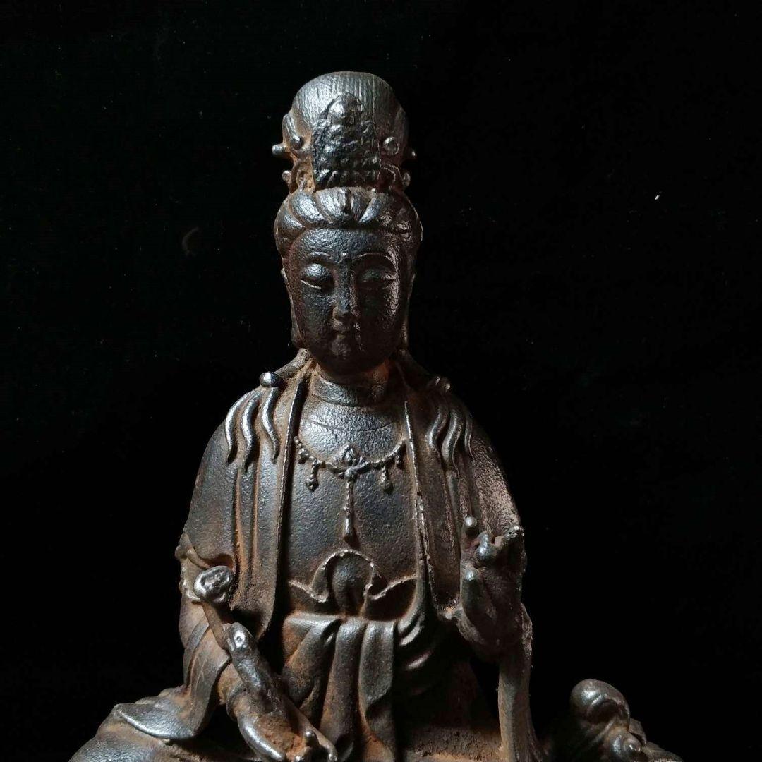 鉄器 鉄仏像 神像 鉄観音 文殊普賢菩薩 仏像 菩薩像