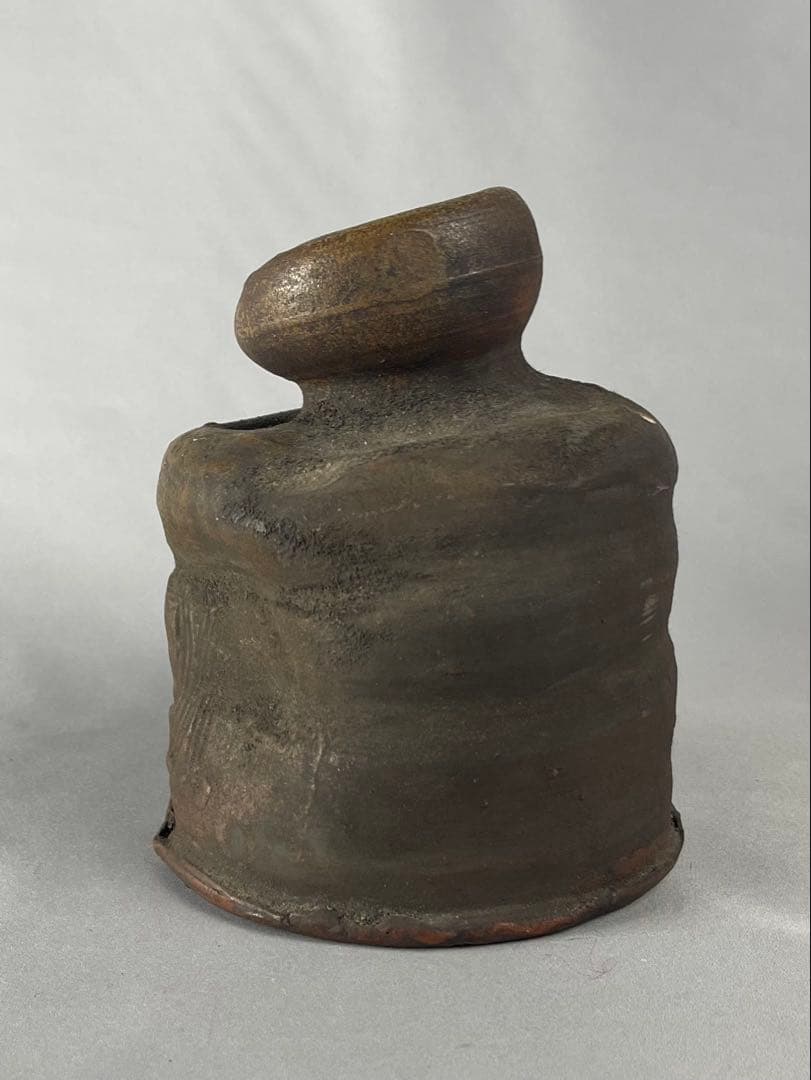 備前焼【北大路魯山人】作 花瓶 花入 変形花入 花器