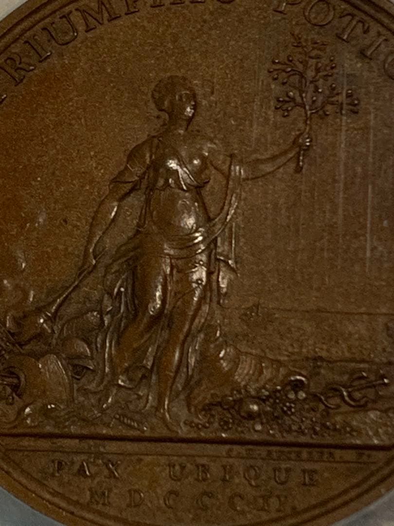 ジョージ3世 ヒストリカルメダル　1802年 アミアンの平和