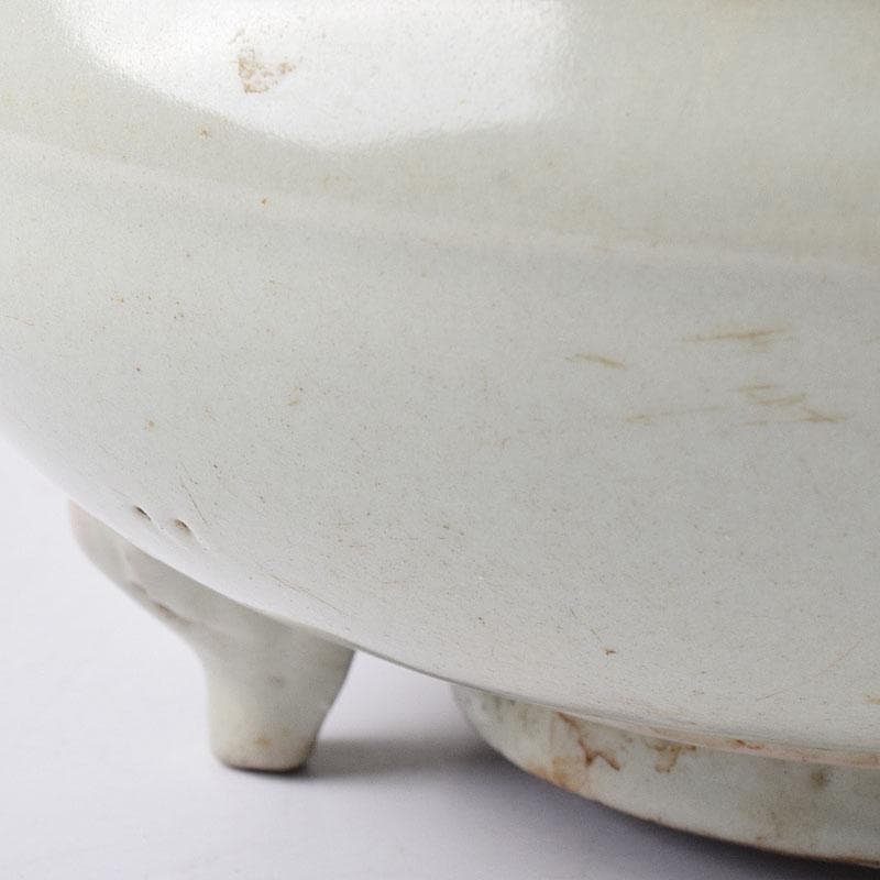 中国　青白磁　三つ足香炉　C　R8775