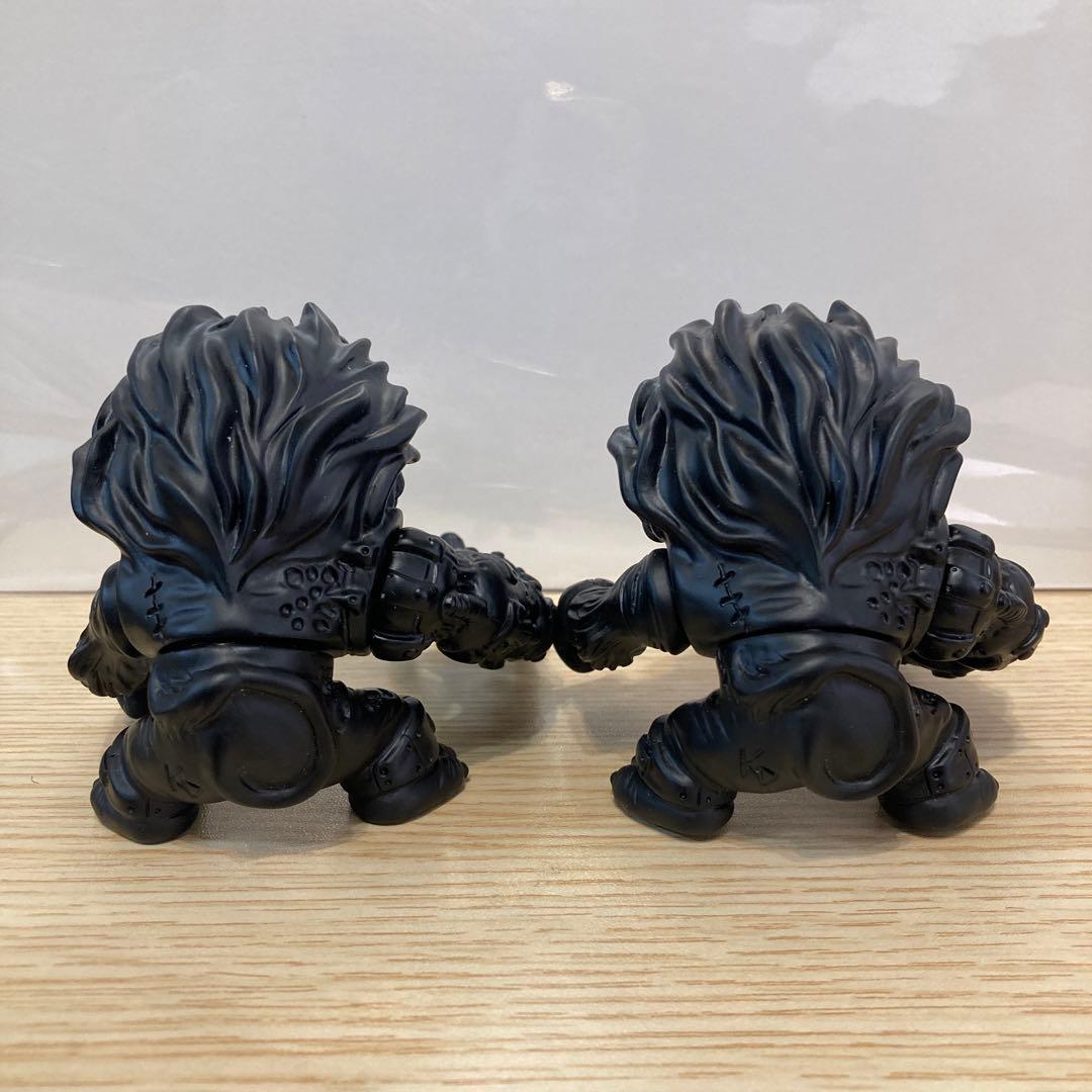 チ*日様 ソフビ 獅子雄 ブラック素体 1体