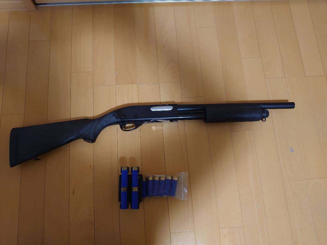 ショットガン ブラック M870 マルゼン カートリッジホルダー付き