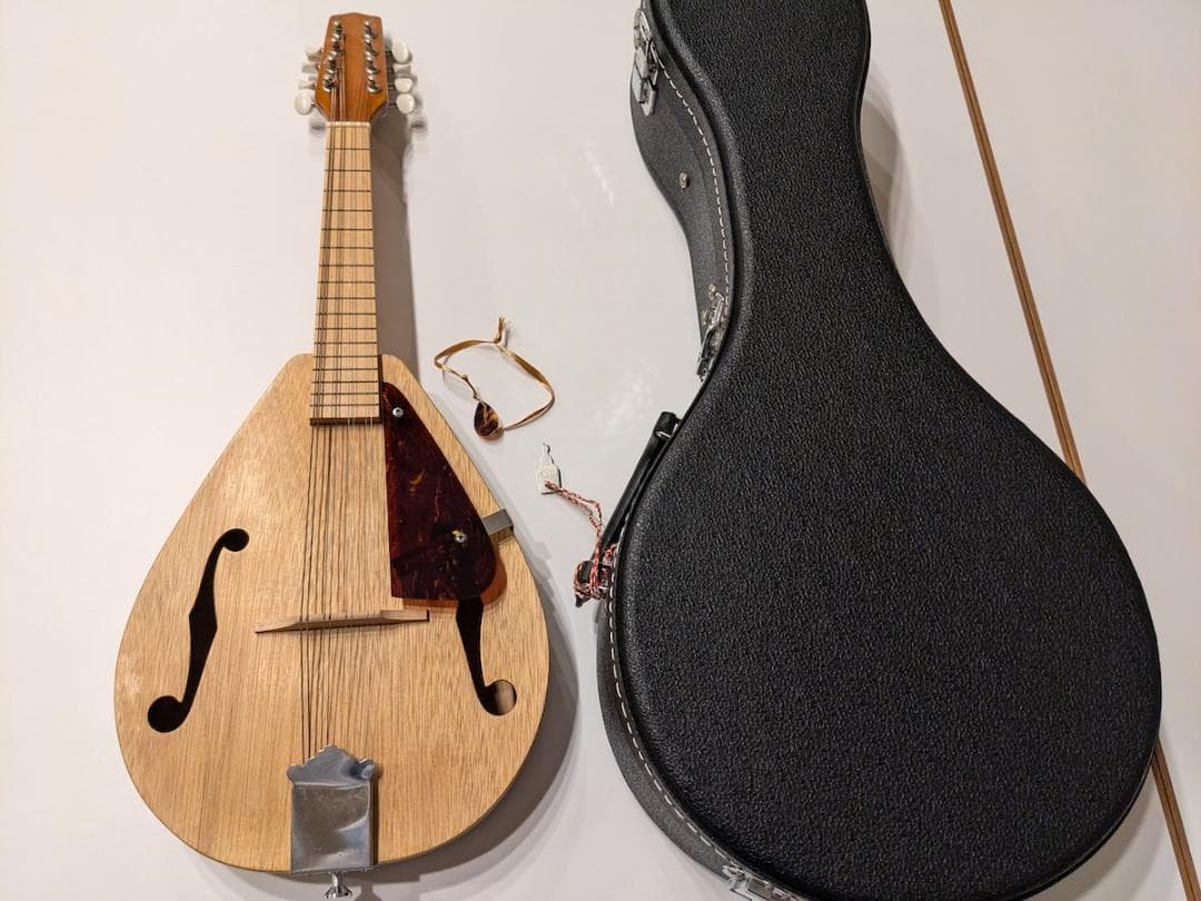 初心者用フラットマンドリン（1990年代製作）専用ハードケース付