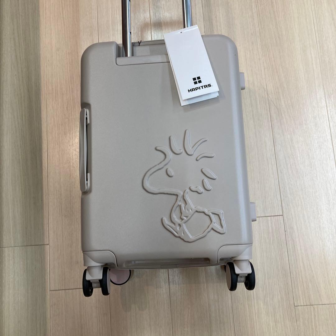 スヌーピー キャリーケース ピンクグレー