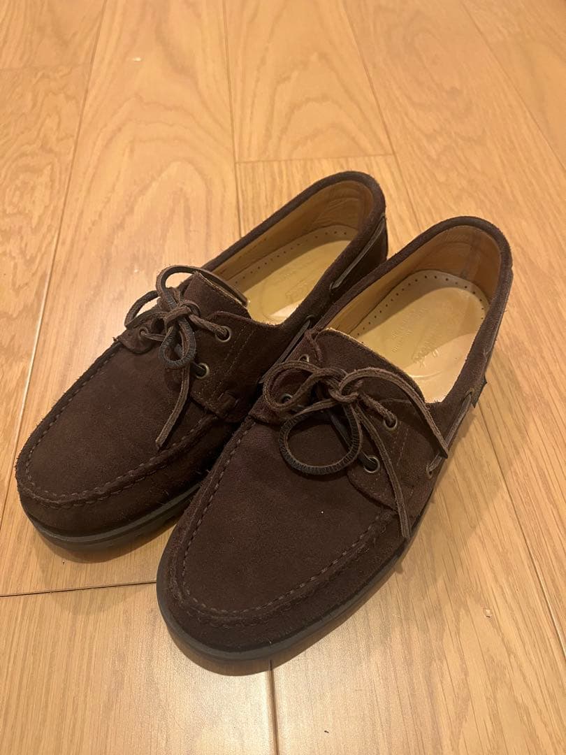 パラブーツ　malo ブラウンスエード　7.5 デッキシューズ　ローファー