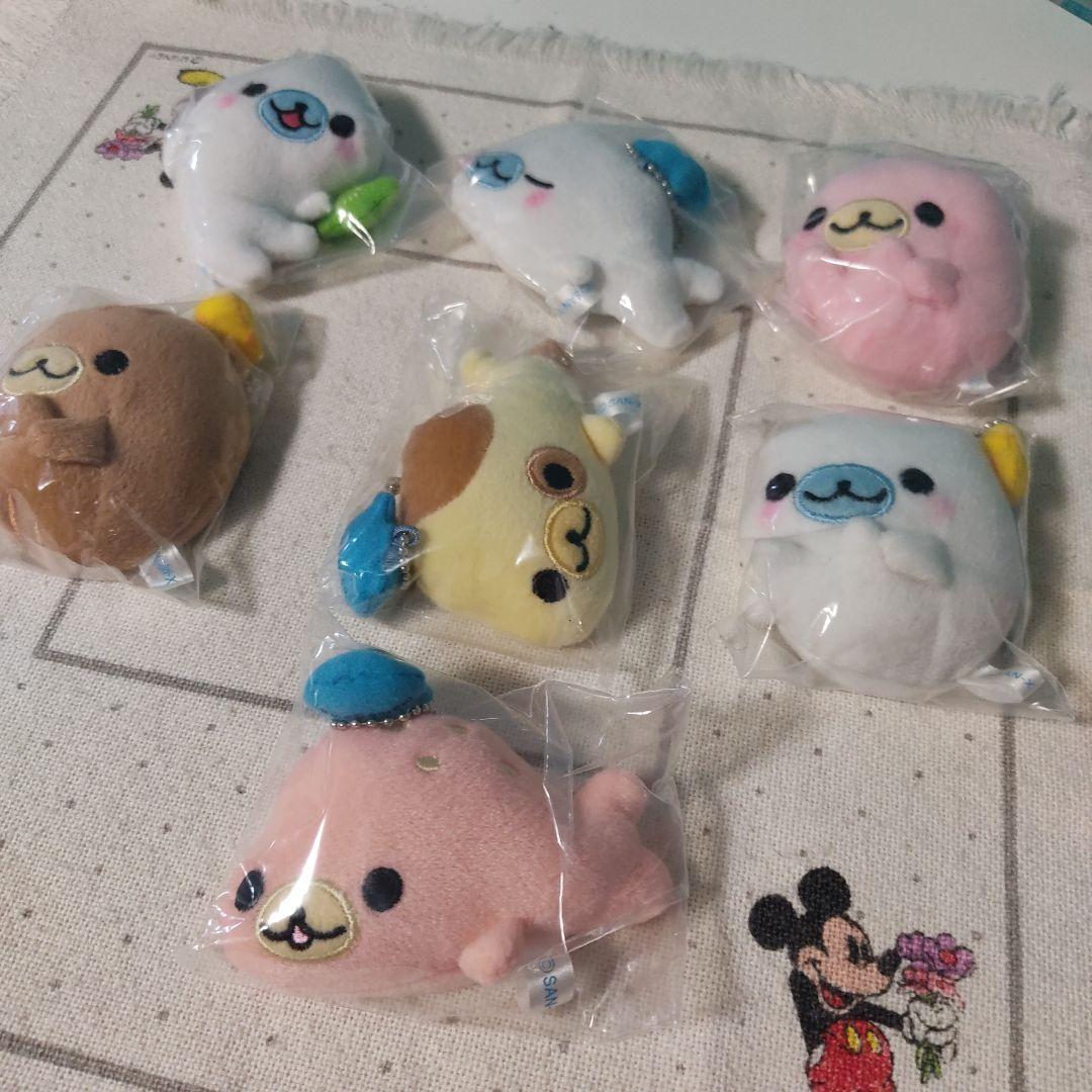 まめゴマ ミラー ぬいぐるみ マスコット キーホルダー サンエックス