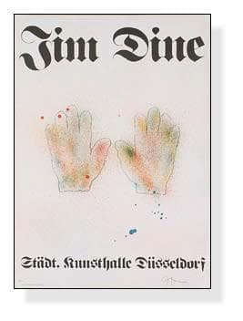 Colorful Hands 1971年 直筆サイン入り/ジム ダイン/ポスター