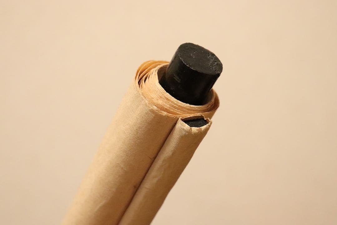 日本画　水田竹圃　竹林渓流　水墨　紙本　捲り　まくり　掛軸　上海九華堂