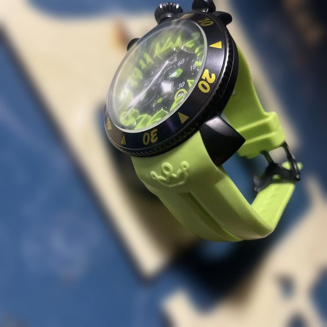 め*い様 GaGa MILANO 腕時計 ブラック/グリーン