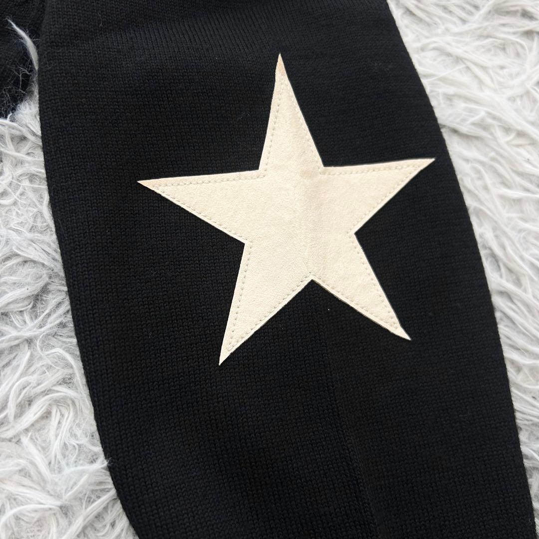 新品　V12 ニット　セーター　ウール　毛　ブラック　星柄　サイズ0