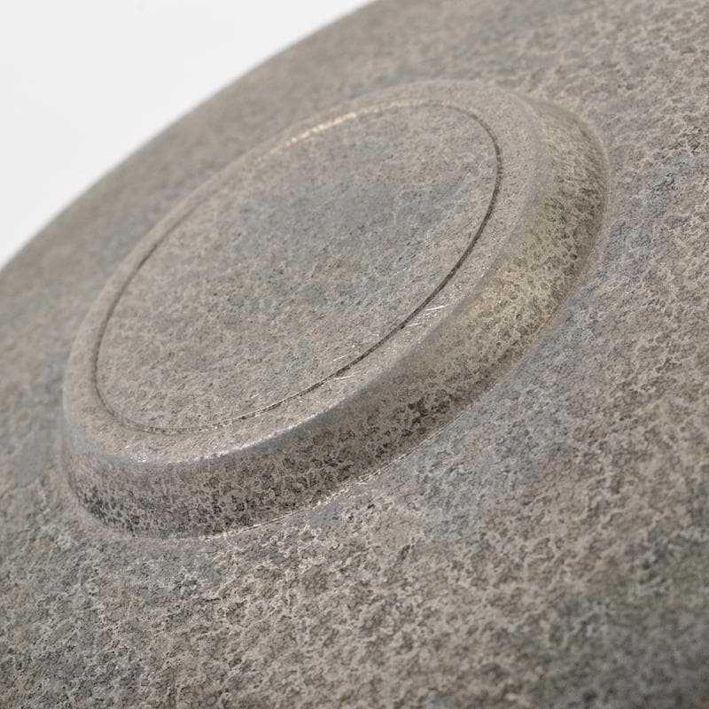 taka　竹影堂榮眞造　唐物錫円式茶托五客　依求晃写　共箱　M　R7347