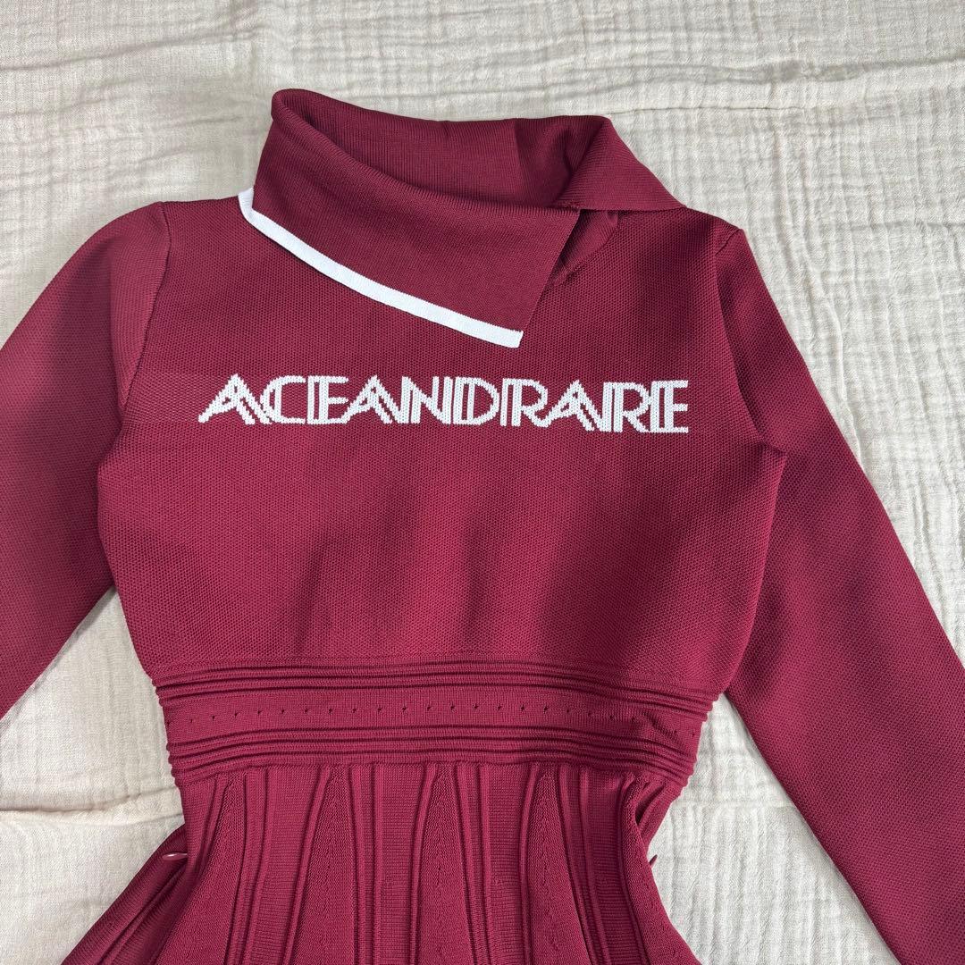 極美品　ACESANDRARE エースアンドレア　プリーツスカート ワンピース