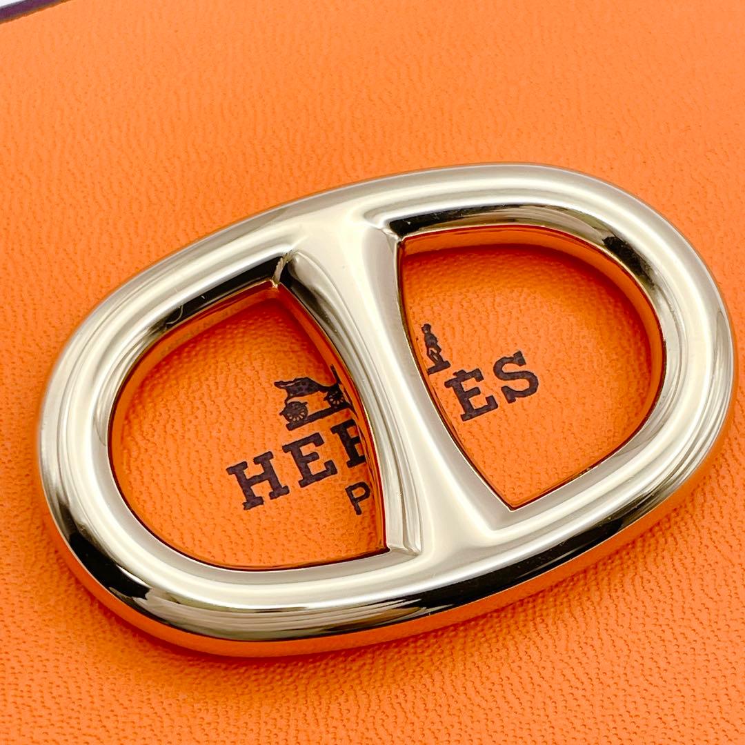 HERMES シェーヌダンクル　スカーフリング　ゴールド　エルメス