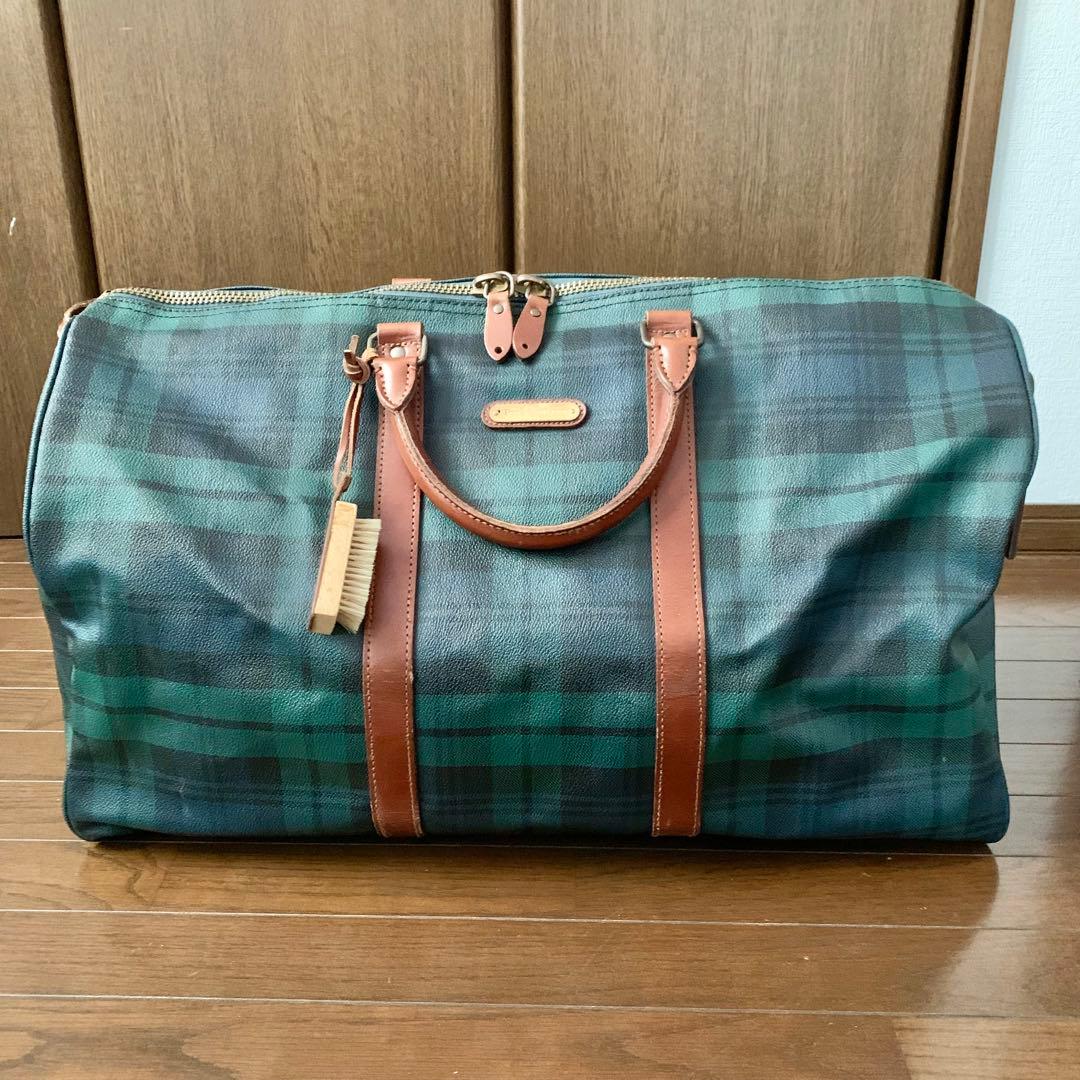 ラルフローレン ボストンバッグ 旅行用 南京錠 ブラシ ネームタグ付